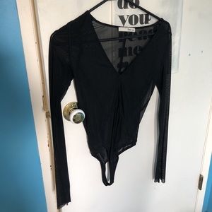 Sheer aritzia body suit size small